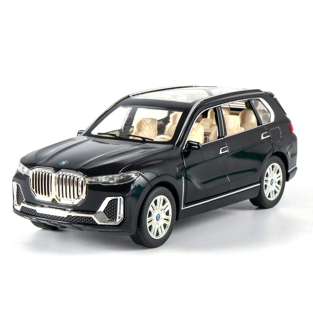 [Mẫu xe] Chezhi 1 / 24 Mẫu xe hợp kim BMW X7 Kéo lại âm thanh Đèn địa hình Mô phỏng xe ô tô kim loại