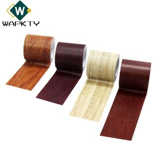 WAPKTY 5M / Cuộn Miếng Dán Sửa Chữa Sàn, Băng Ống Dẫn Hạt Gỗ Thực Tế, Chất Lượng Cao Chống Thấm Nước Tự Dính Nội Thất Đổi Mới Trang Trí Nhà Cửa