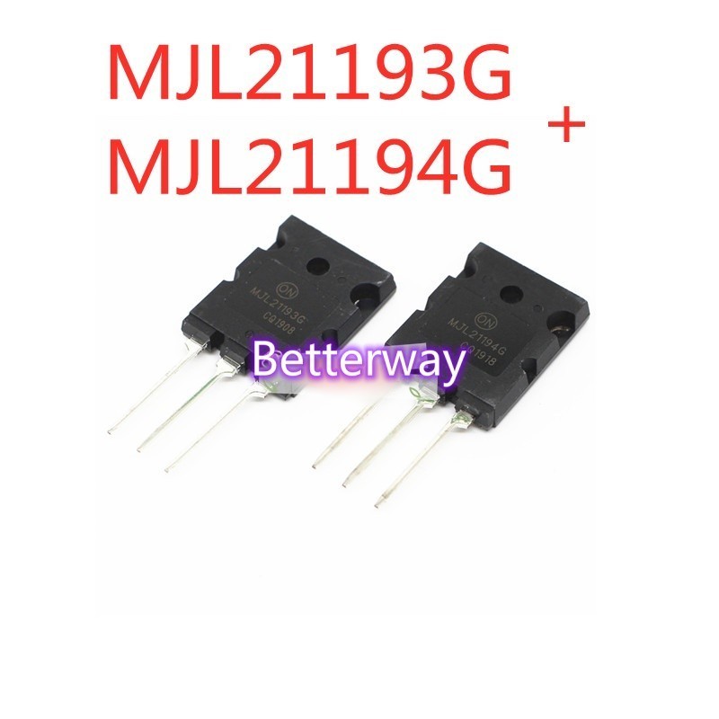 10 Cái = 5 Cặp MJL21193G MJL21194G TO-3PL MJL21193 MJL21194 TO-3P ống ghép nối công suất cao bóng bá