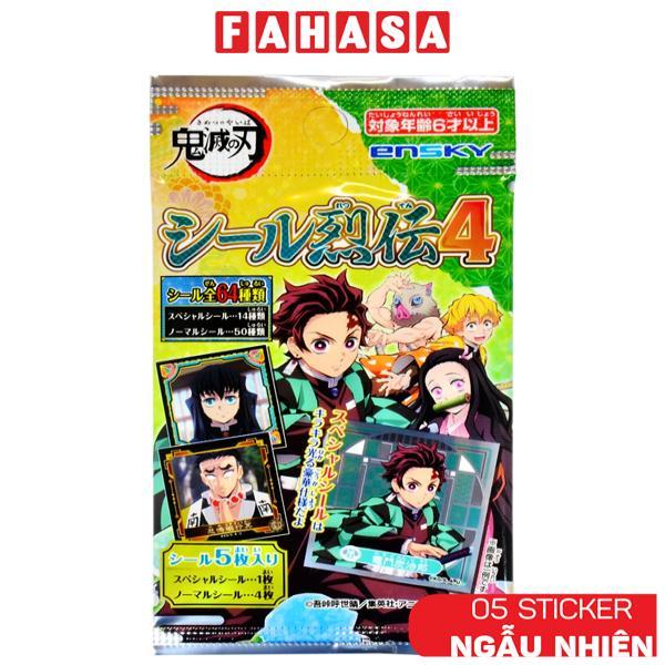Bộ Sticker Nhân Vật Demon Slayer Seal Retsuden Vol.4 - Ensky (5 Sticker Ngẫu Nhiên)