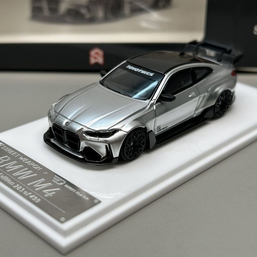 SW 1 / 64 BMW G82 M4 KIT Hợp Kim Bạc Diecast Xe Mô Hình Đồ Chơi Quà Tặng Sinh Nhật