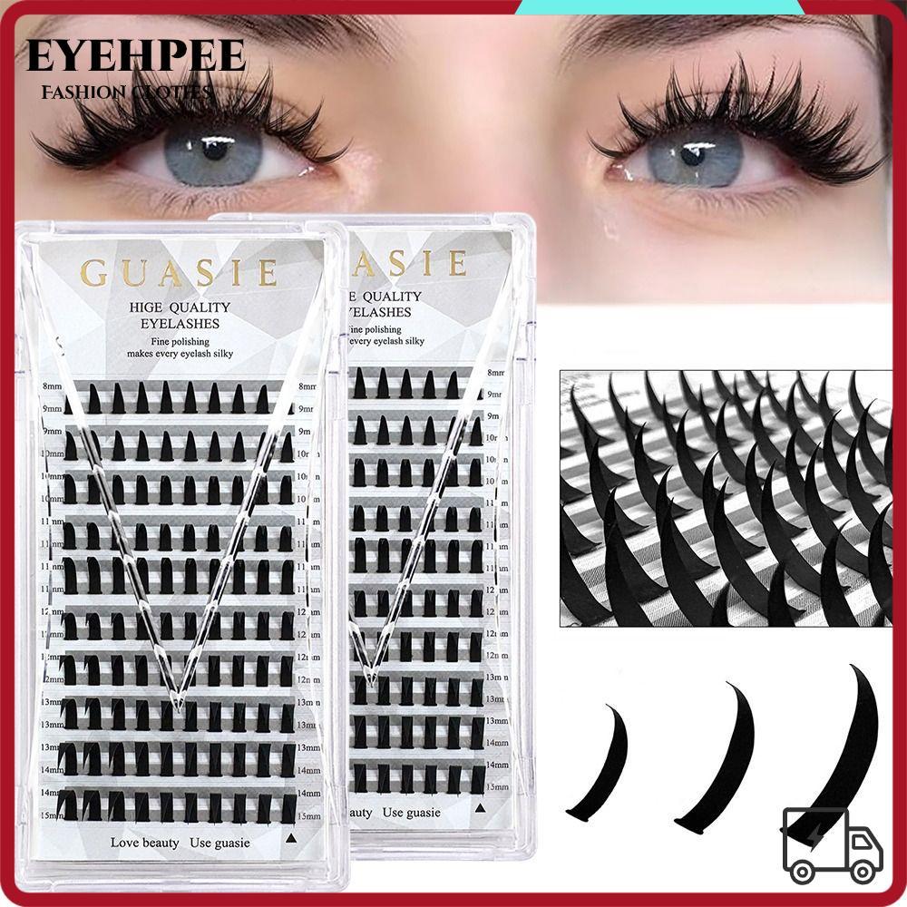 EYEHPEE Manga Lông Mi Cụm, 8-15mm Baddie Anime Cụm Mi, 10 Hàng C Curl Volume Spiky Handmade Eye Clus