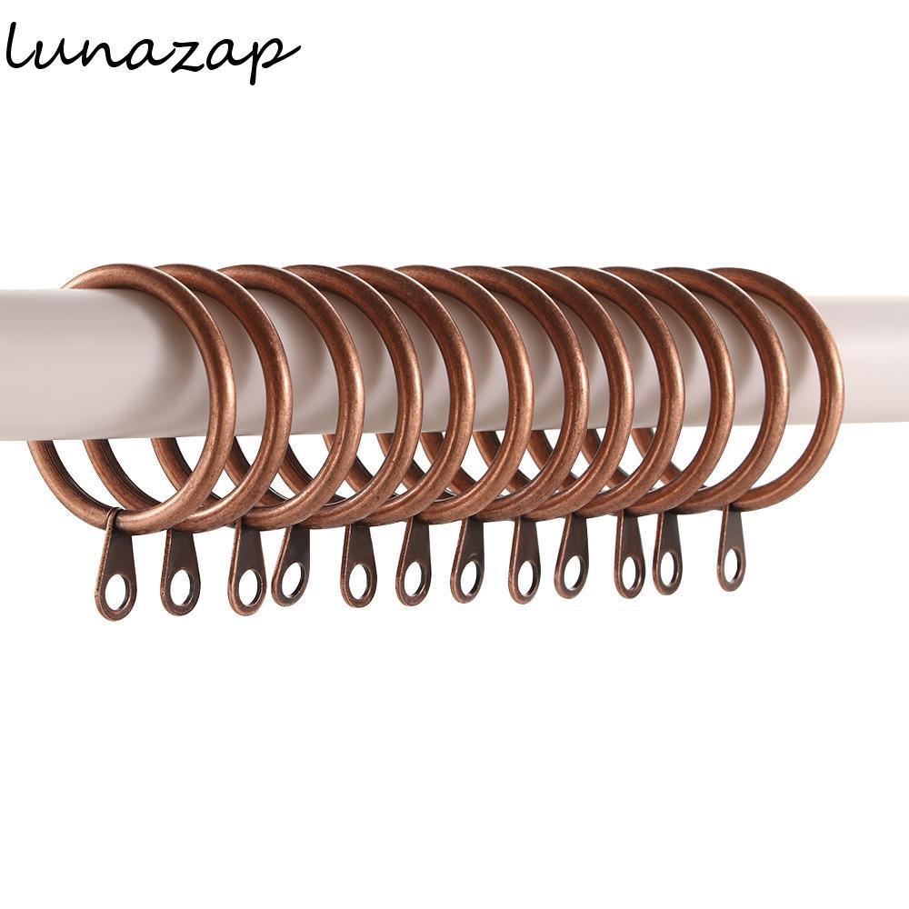 Nhẫn rèm LUNAZAP Phòng tắm 5 màu Nhà kim loại La Mã hình tròn