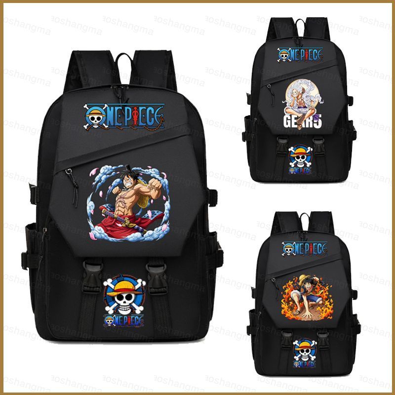HK2 One Piece Luffy Ba Lô Cho Học Sinh Dung Tích Lớn In Nhẹ Đa Năng Hoạt Hình Anime Giải Trí Schoolbag