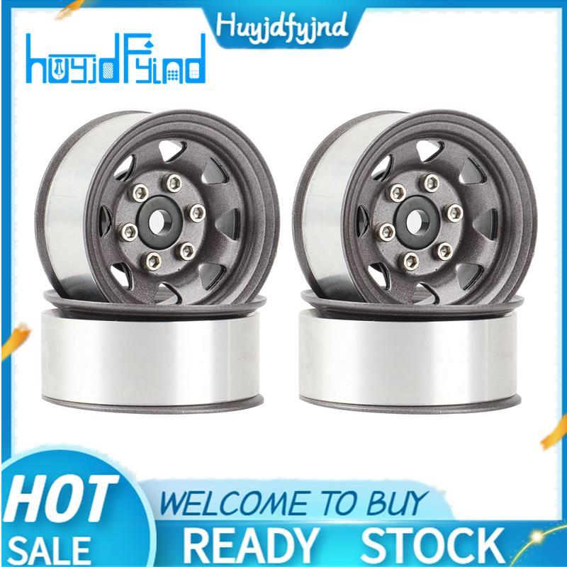 4 1.55 Kim Loại Beadlock Bánh Xe Vành Hub Cho 1 / 10 RC Xe Bánh Xích Jr 90069 D90 CC01 LC70 MST