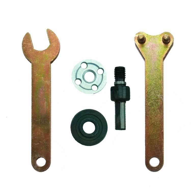 achun.vn - BỘ 5 MÓN CHUYỂN MÁY KHOAN THÀNH MÁY MÀI GỐC TRỤC 10mm