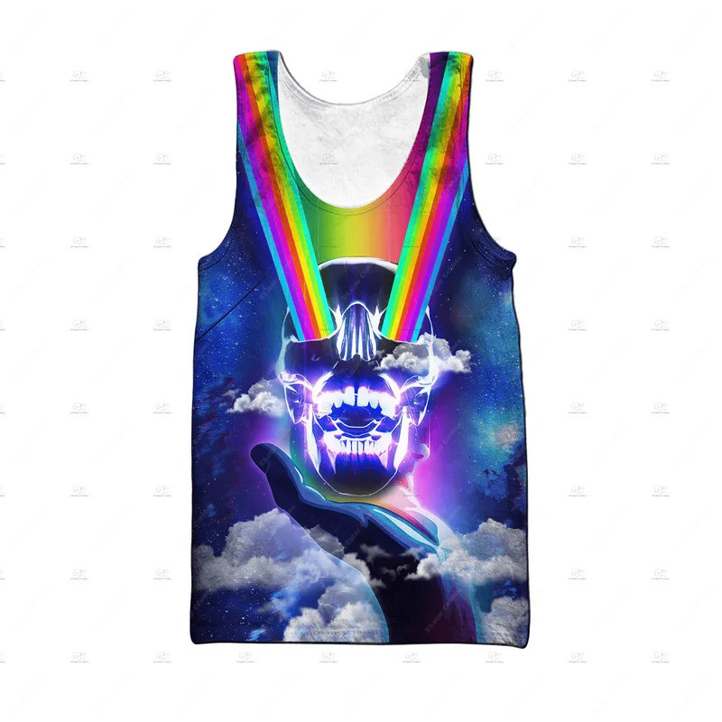 Tùy Chỉnh Tên LGBT Đồng Tính Cầu Vồng Động Vật Vintage Retro Nhiều Màu Sắc Hình Xăm Nam / Nữ 3DPrint