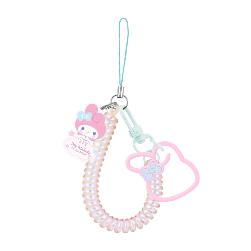 Sanrio My Melody Spiral Strap Phone Charm Keychain Holder
