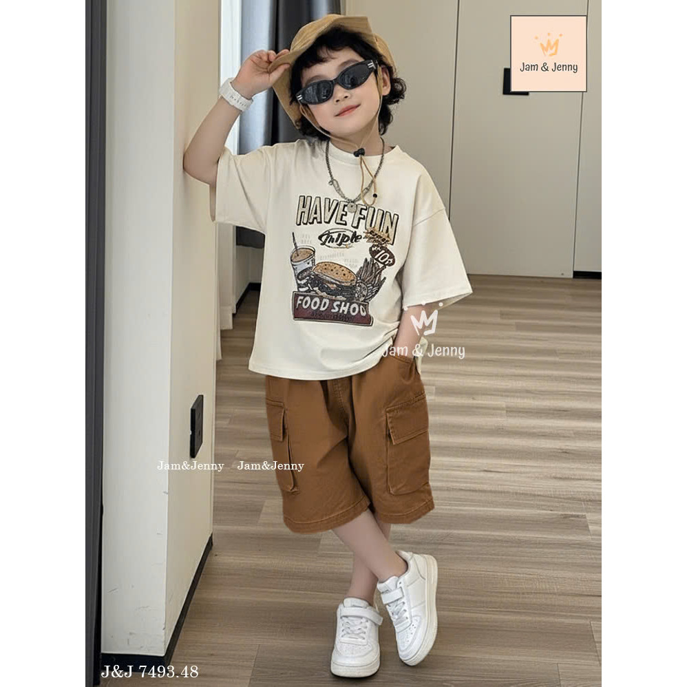 B174 - Bộ Have Fun quần kaki 2y-12y