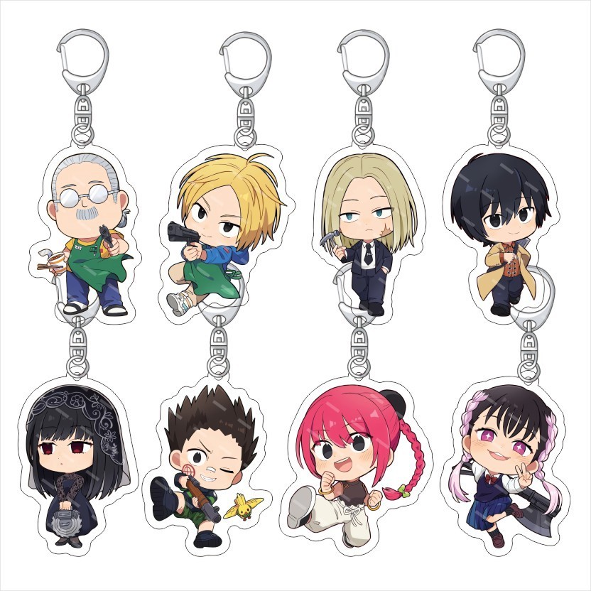 Anime SAKAMOTO DAYS 6cm Acrylic Keychain Tarou Sakamoto Yoichi Nagumo Backpack Pendants Accessories 