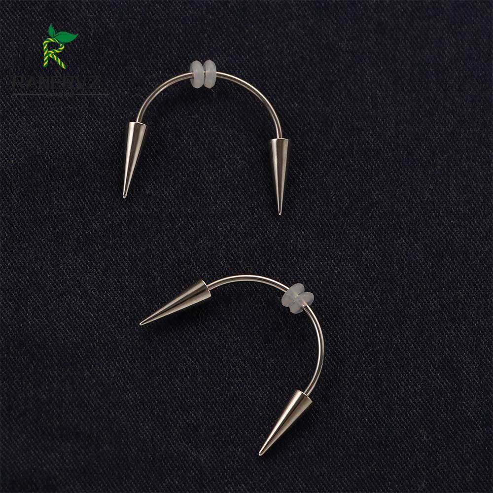 RANERVZ Đâm Miệng Nhẫn Mới BCR Septum Giả Septum Piering Cơ Thể Trang Sức Thép Không Gỉ