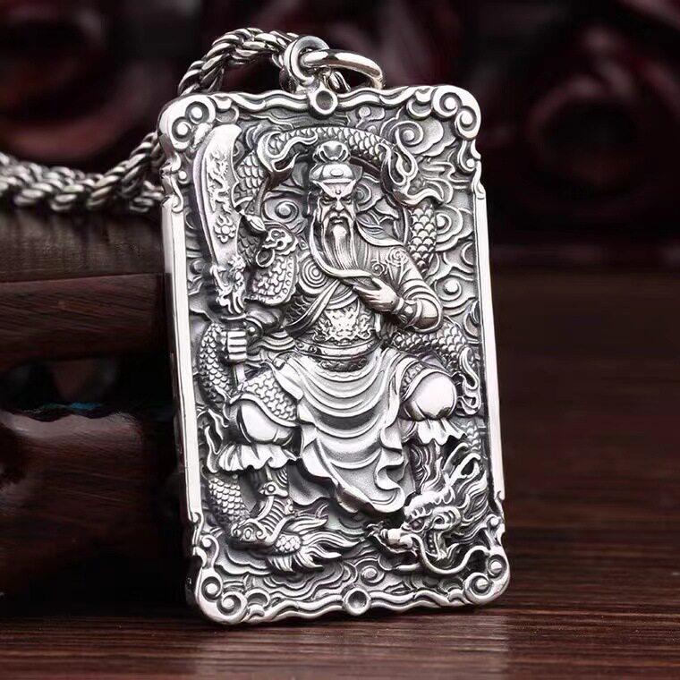 ❈ ❈ ❈ 999 ❈ ❈ ❈ ❈ ❈ ❈ ❈ ❈ ❈ ❈ ❈ ❈ ❈ ❈ ❈ ❈ ❈ ❈ ❈ ❈ 🍒 ❈ ❈ ❈ 🍎 Bạc 999 Mặt dây chuyền Quan Công Bạc ngu