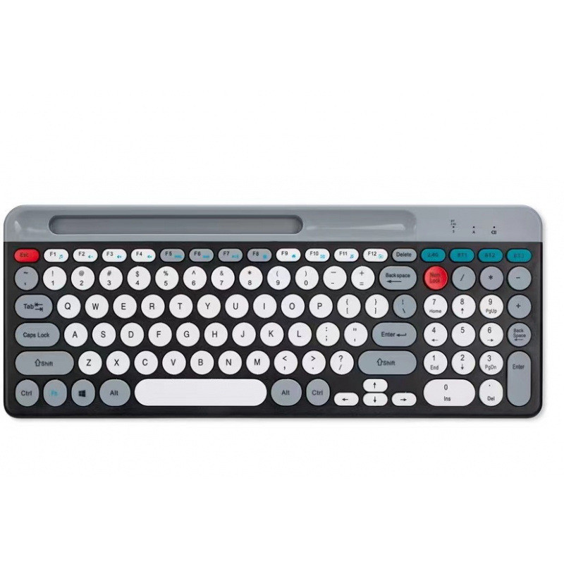 Bàn phím Bluetooth TypeC Sạc 24G Bluetooth 3 chế độ Bàn phím không dây Retro Punk Bàn phím có sẵn