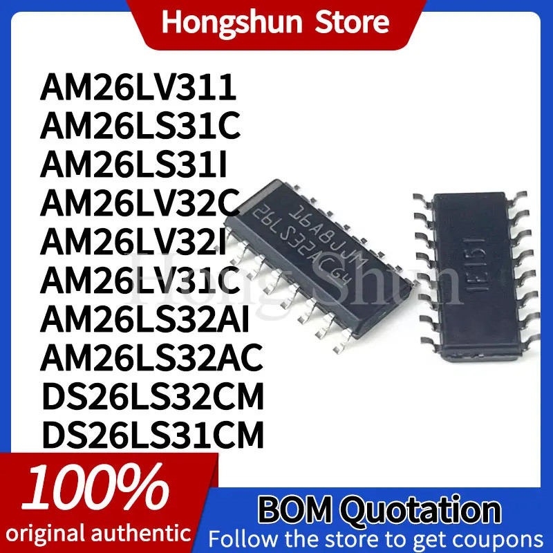 5 chiếc AM26LV31C AM26LS32AC AM26LV31I AM26LS32AI AM26LS31C DS26LS32CM DS26LS31CM AM26LS31I AM26LV32