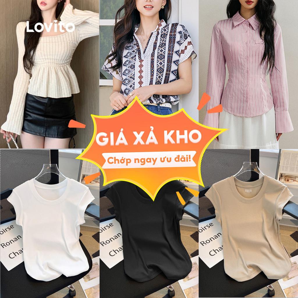 Lovito Special Casual Tops for Women (Size XL)