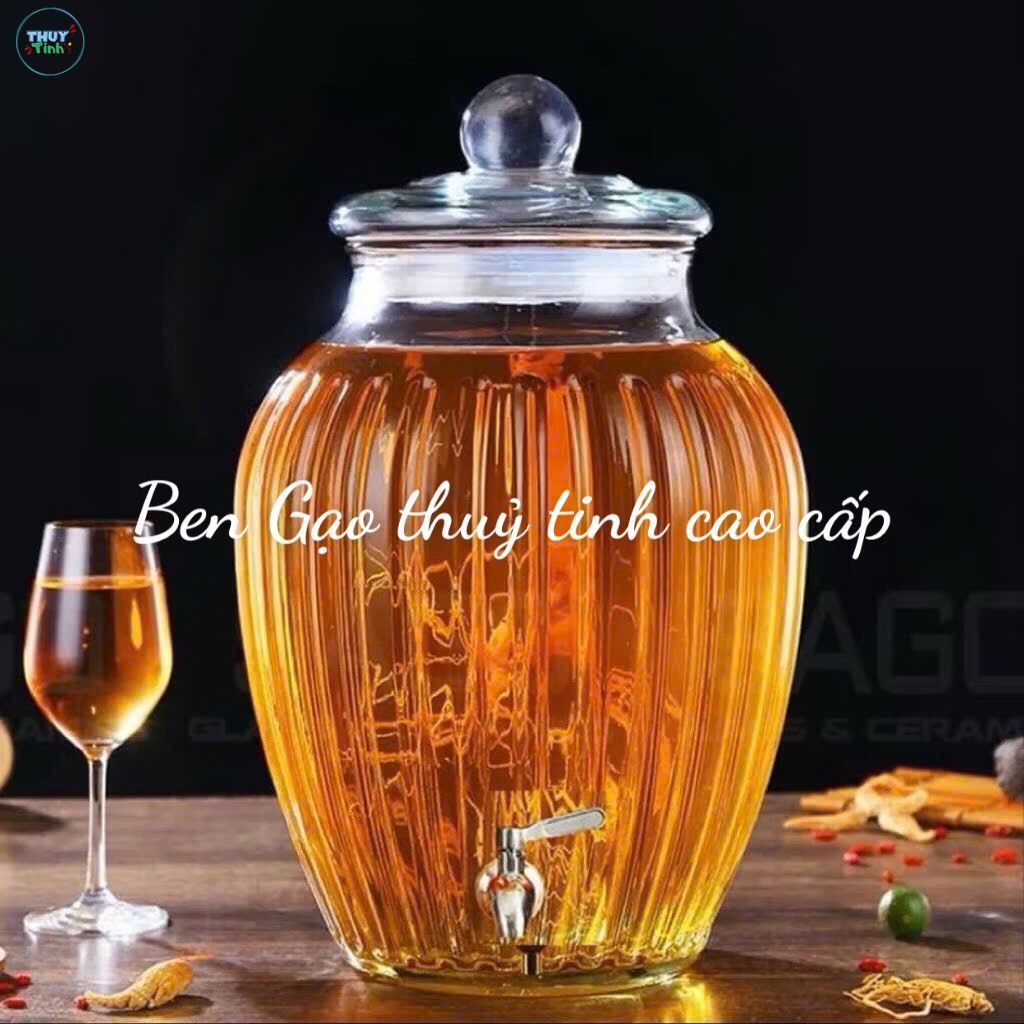 Bình Ngâm Rượu Thủy Tinh BÍ SỌC Va Rong Phuong 20L Có Van & Không Van - Sản phẩm chất lượng cho ngâm
