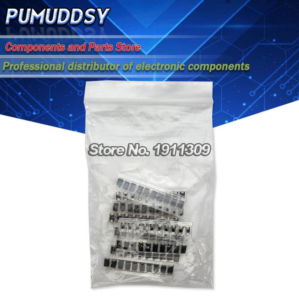 90 chiếc 9values x 10 chiếc 1N4001 1N4004 1N4007 SS14 SS24 SS34 SS16 SS26 SS36 SMD schottky diode as
