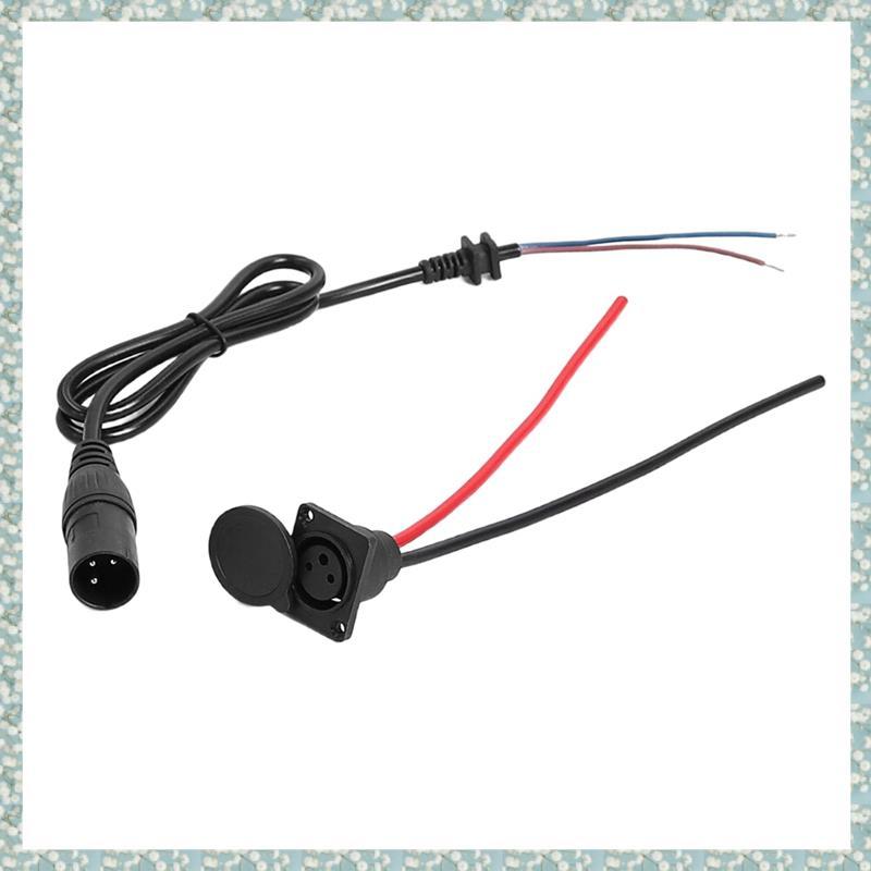 [h5bl3j6wj.ph] Đầu nối sạc 3 chân E-Bikes phích cắm nam và nữ cho xe tay ga điện Cáp giao diện E-Bik