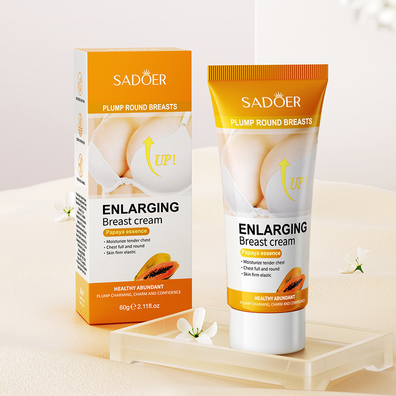 All English SADOER Papaya Coconut Extract Essence Cream Kết cấu mềm mại Chăm sóc ngực
