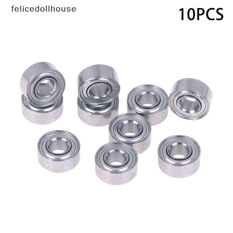 [felicedollhouse] 10 chiếc 683ZZ 3 * 7 * 3 Mm Vòng bi thu nhỏ Thép Chrome 683 ZZ 2Z 683Z Vòng bi Min