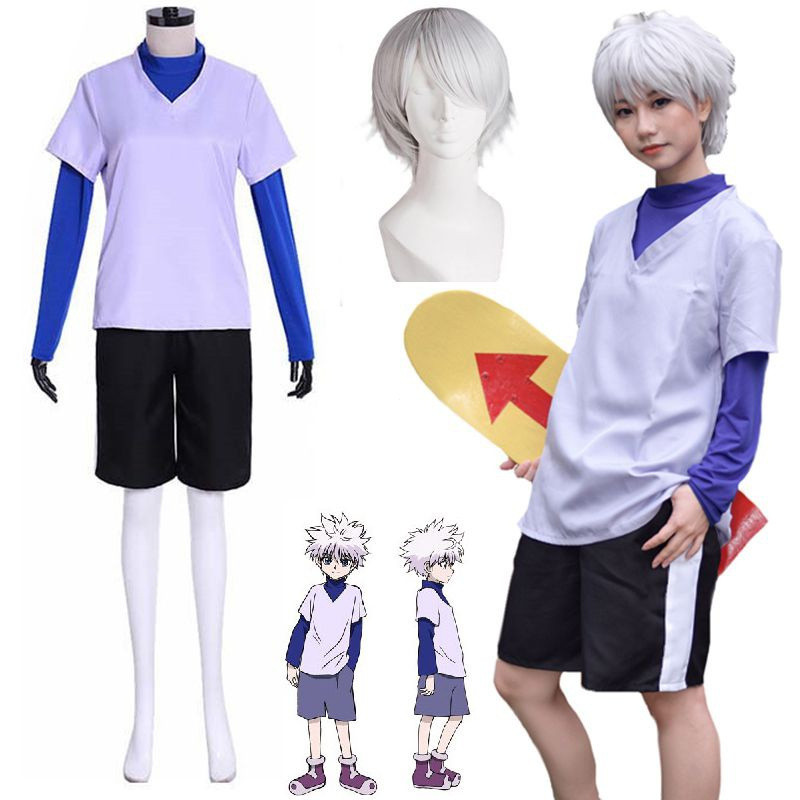 Killua Zoldyck Anime Costume - Trang phục Halloween & Giáng sinh, Full Set, Phù hợp cho cosplay