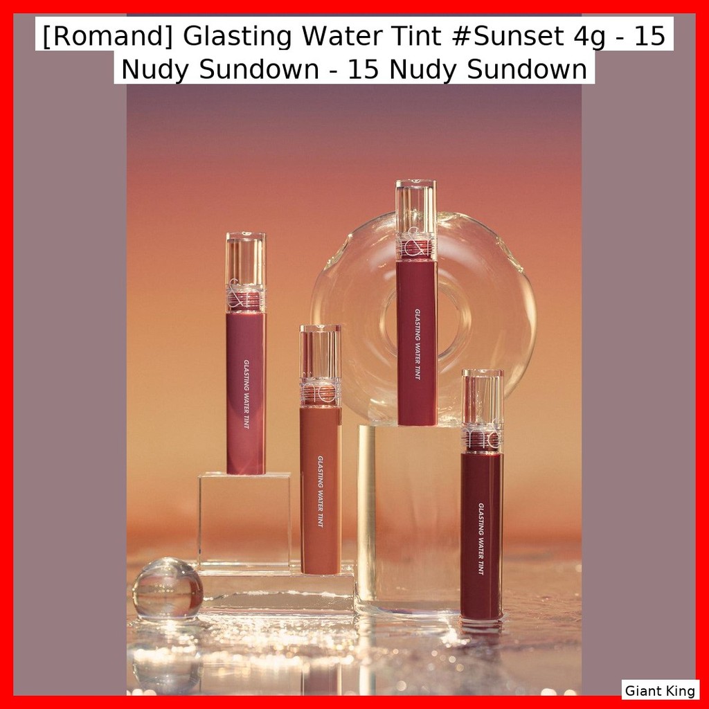 [Romand] Tint nước bền bỉ #Sunset 4g - 15 Nudy Sundown - 15 Nudy Sundown / Glossy, Hydrating by Gian