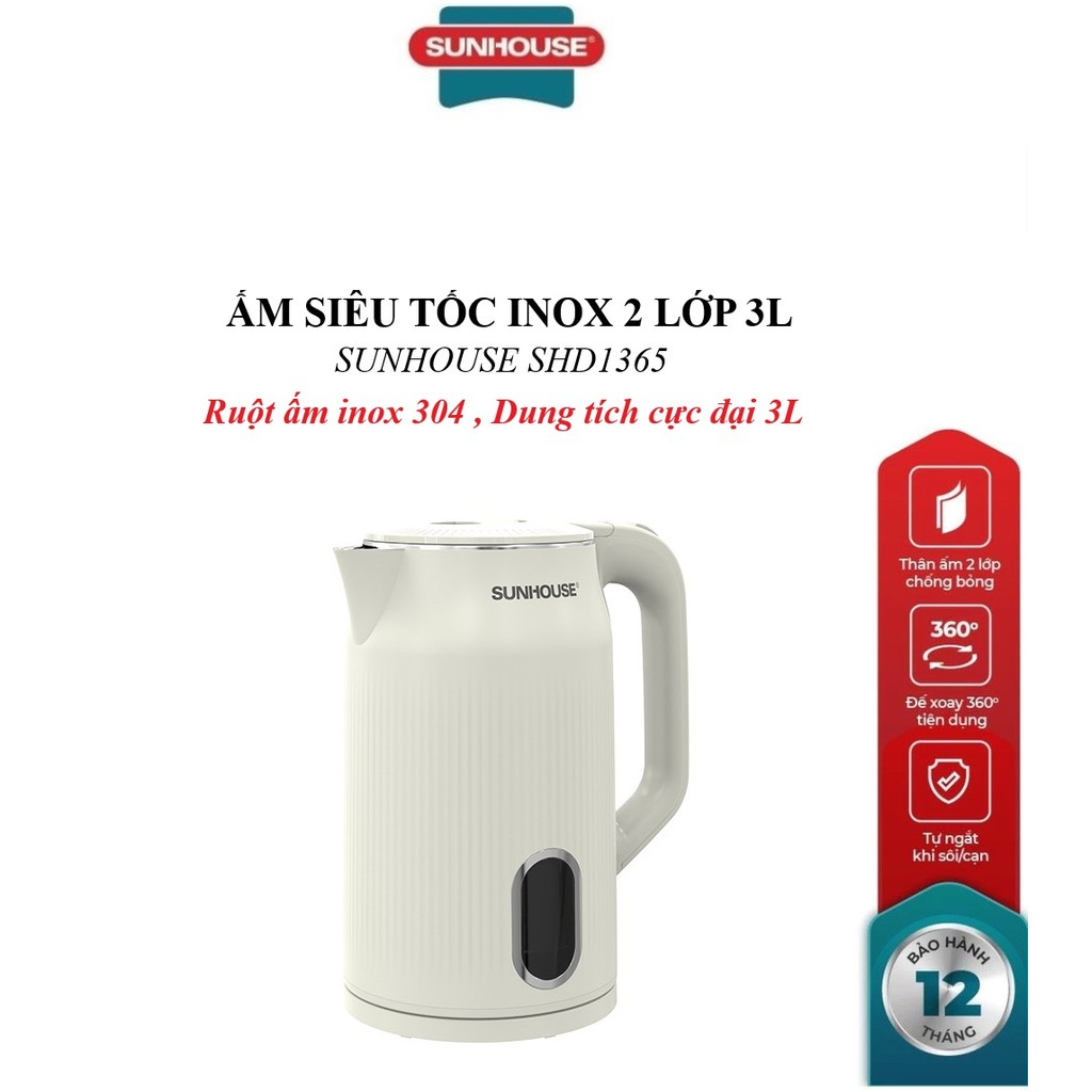 Gợi ý ấm đun siêu tốc 3L phù hợp cho gia đình Việt