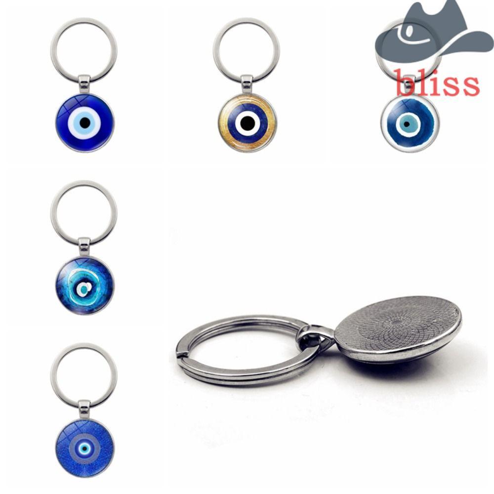 BLISS Evil Eye Keyring, Lucky Blue Evil Eye Blue Evil Eye Mặt dây chuyền mắt ác, Túi mặt dây chuyền 