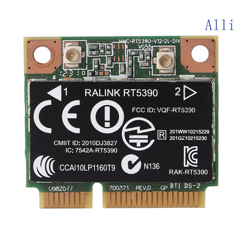 Alli RT5390 Half Mini PCIe Wlan Card SPS 670691-001 cho RaLink HP436 CQ45 SP