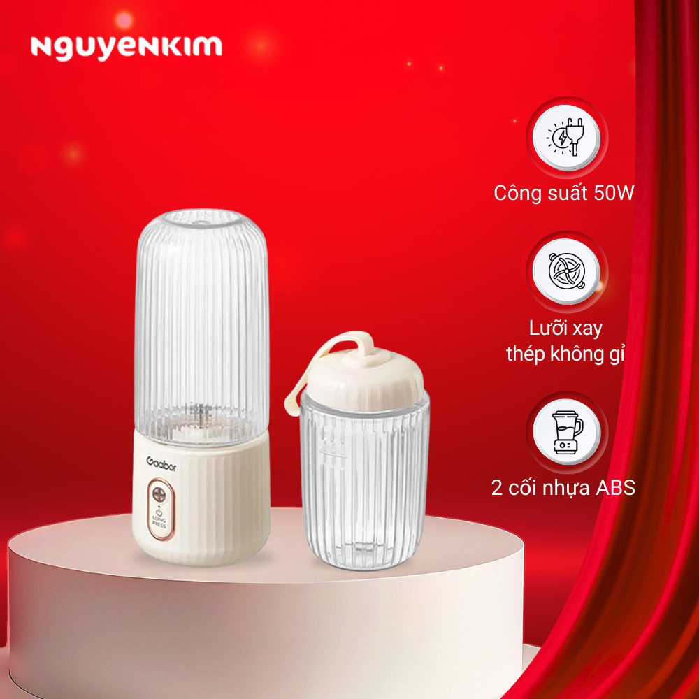 Máy xay sinh tố cầm tay Gaabor FP03T-WH01A