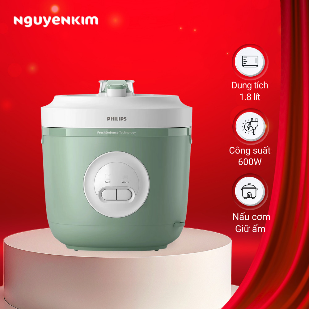 Nồi cơm điện nắp gài Philips 1.8 lít HD3212/32