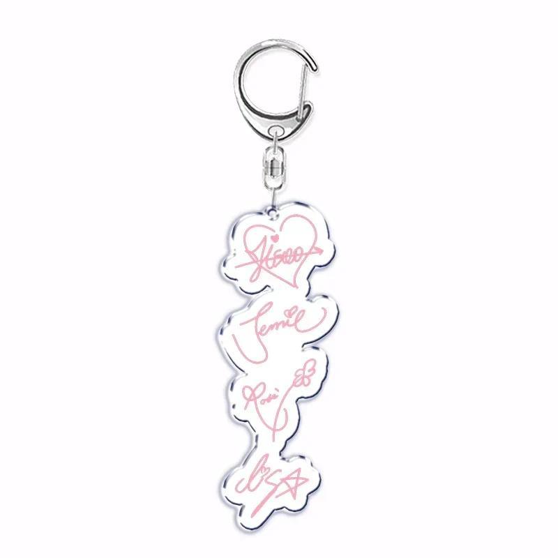 Hot Popular Korean Fashion Kpop Girls Band Keychain for Women Man Bag Accessories Bag Key Chain Ring