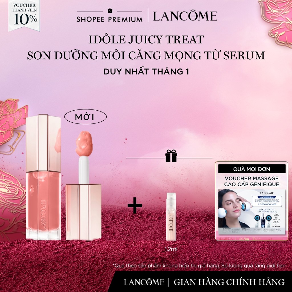 Son Dưỡng Môi Căng Mọng Từ Serum Lancome Idole Juicytreat