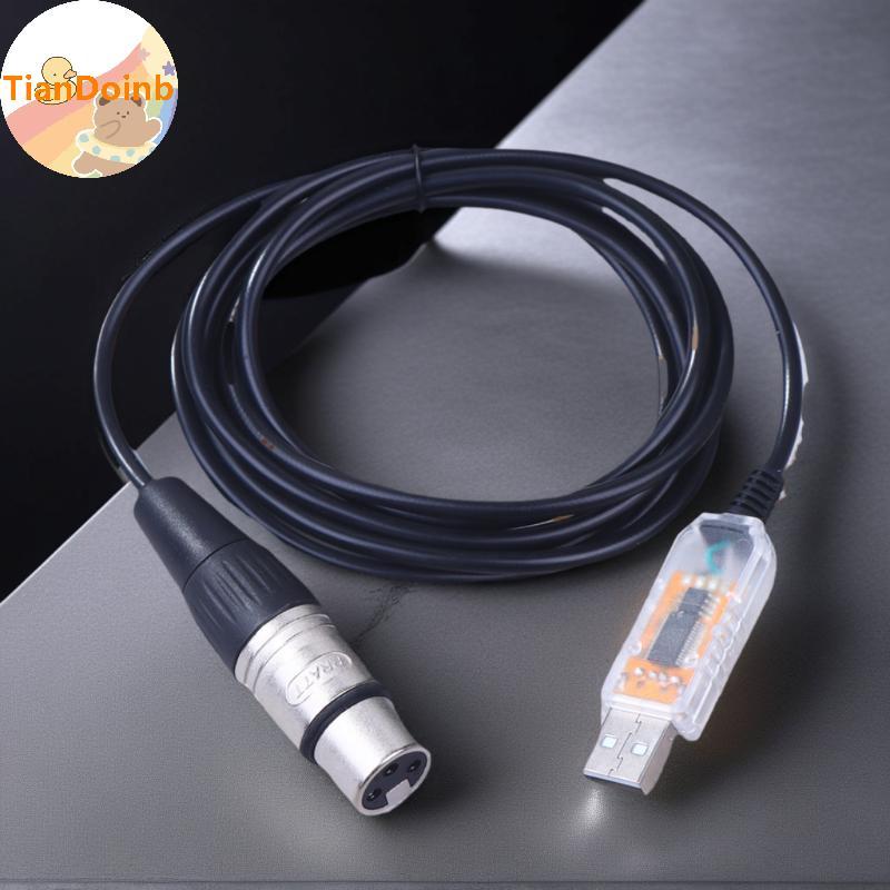 TianYe USB Sang DMX Giao Diện Adapter QLC DMX512puter PC Giai Đoạn Chiếu Sáng Bộ Điều Khiển Dimmer C