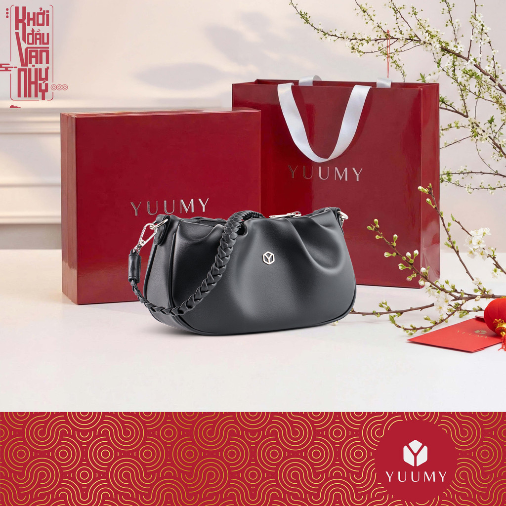 Túi Yuumy - Hộp quà (Túi đeo vai nữ YUUMY YN253 + Hộp + Túi Giấy + Túi rút đựng sản phẩm + Thiệp viế