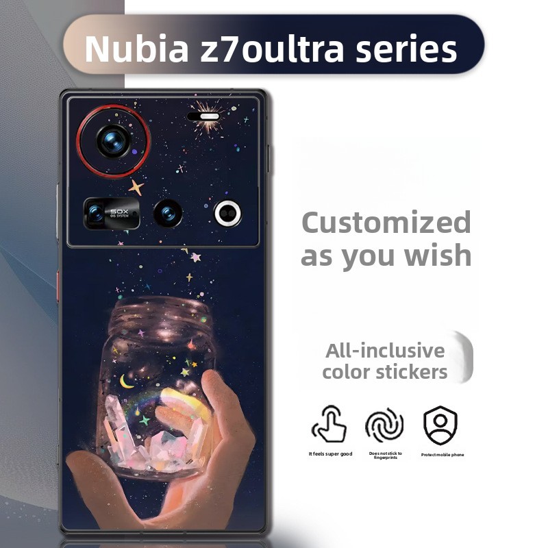 Dành Cho Nubia Z70 Ultra Split Full Coverage Nubia FLIP2 Phim Bảo Vệ Toàn Diện Một Mảnh Miếng Dán Dễ