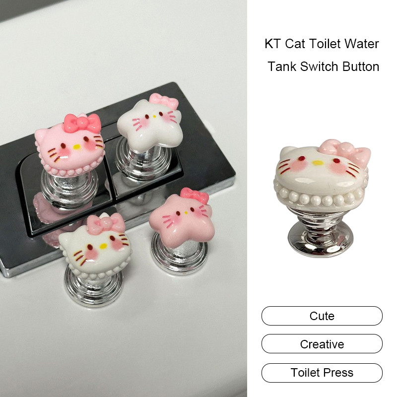 Nút chuyển đổi bồn cầu Kitty Toilet Press Dụng cụ nâng nắp bồn cầu sáng tạo