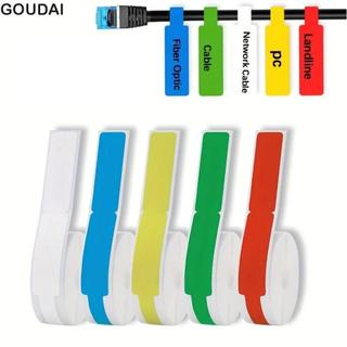 GOUDAI giấy nhãn dán dây mạng máy in, thẻ nhận dạng cáp nhiệt siêu thị, chống nước, chống rách