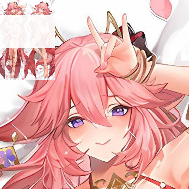 Trò chơi Genshin Impact Yae Miko Dakimakura Otaku Vỏ gối 2 mặt
