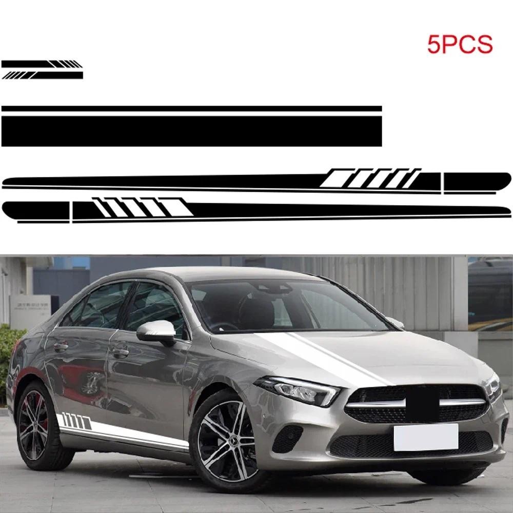 5 Miếng Dán Xe Ô Tô Tự Động Sọc Bên DIY Cho Xe Mercedes Benz W205 W204 W203 C Class C180 C200 C300 C