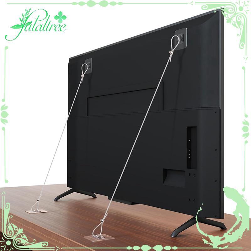 [fulaltree] 6 Gói Dây đeo an toàn TV 42Inch có thể điều chỉnh, Neo tường nội thất chống dính không k