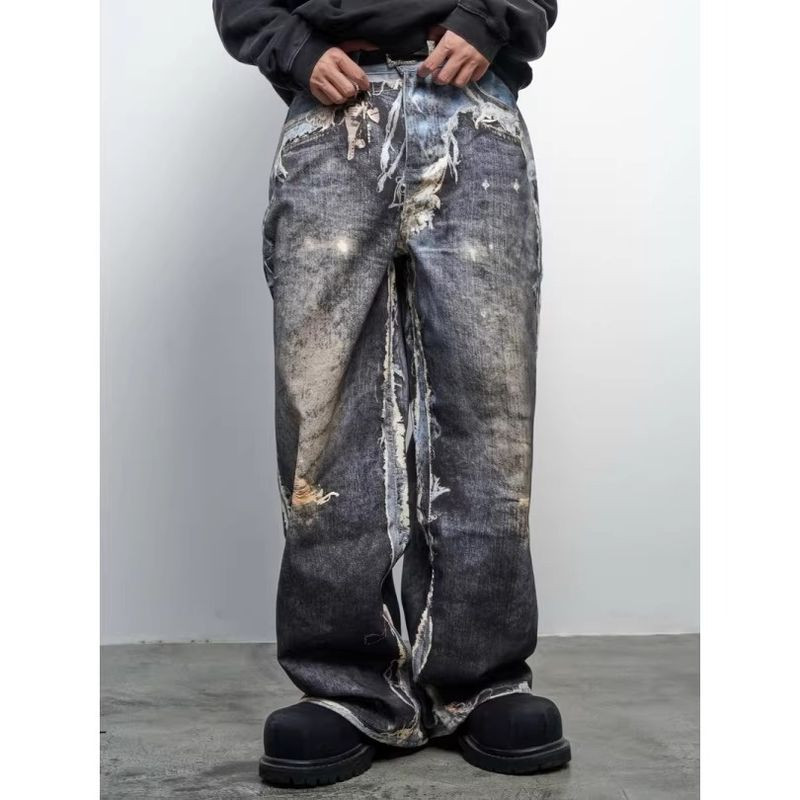 Trail Echo Men - Style Retro Americana, Skinny Jeans Hip-Hop