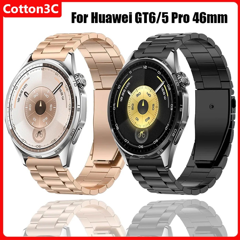 Dây Đeo Kim Loại Cho Huawei GT6 Pro 46mm Vòng Tay Cho Huawei GT5 GT4 GT3 46mm Huawei Watch 5 46mm GT