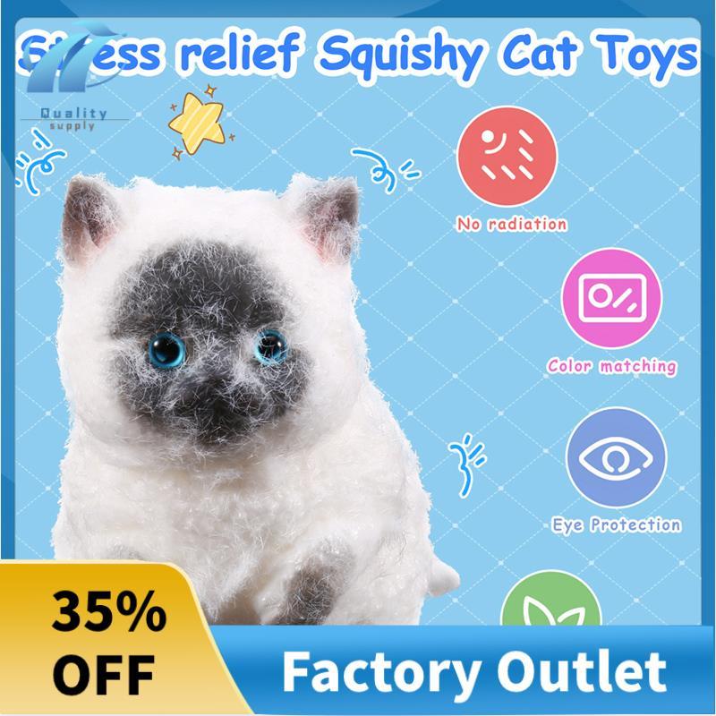 Tuyệt vời Nhỏ Squishy Đồ Chơi Mèo Giảm Căng Thẳng Mèo Squishy Đồ Chơi Mèo Ngộ nghĩnh Squishy Đồ Chơi
