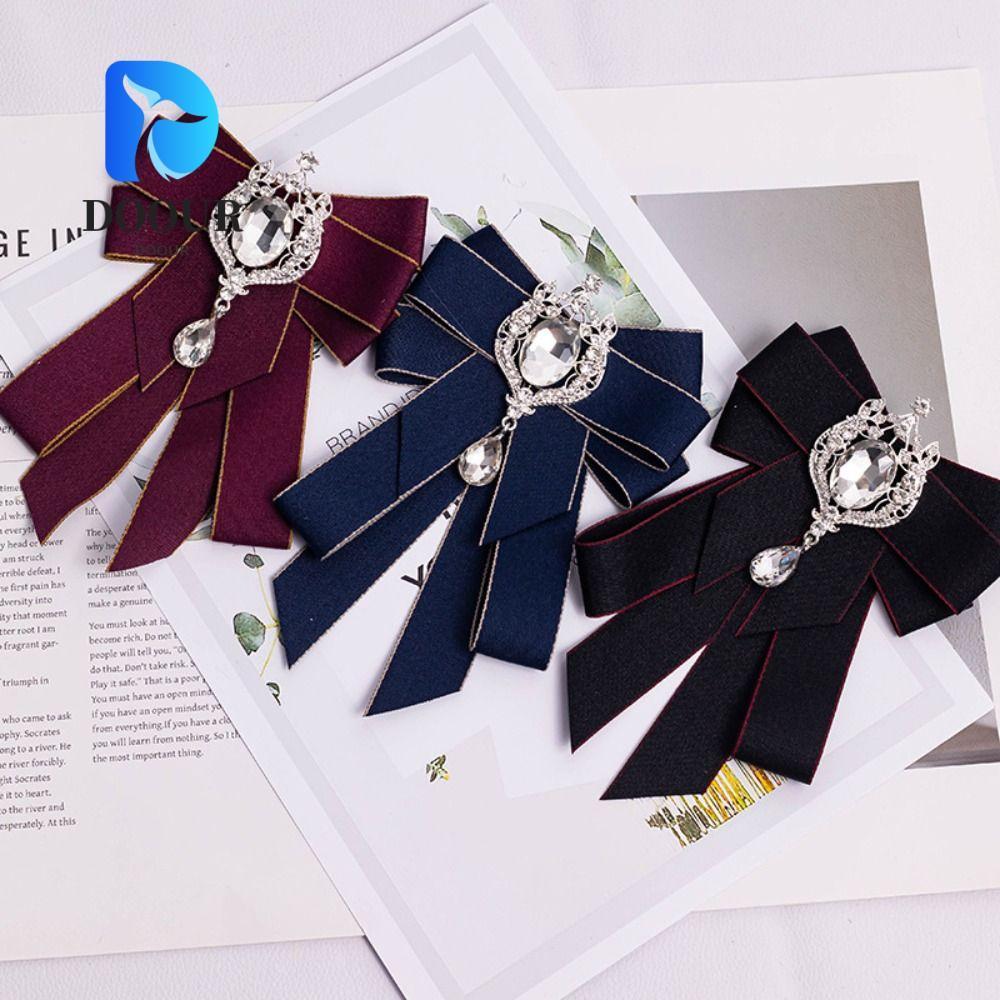 Dây nơ DOOUR, ruy băng pha lê handmade, áo khoác dây ruy băng cao cấp cho nam và nữ