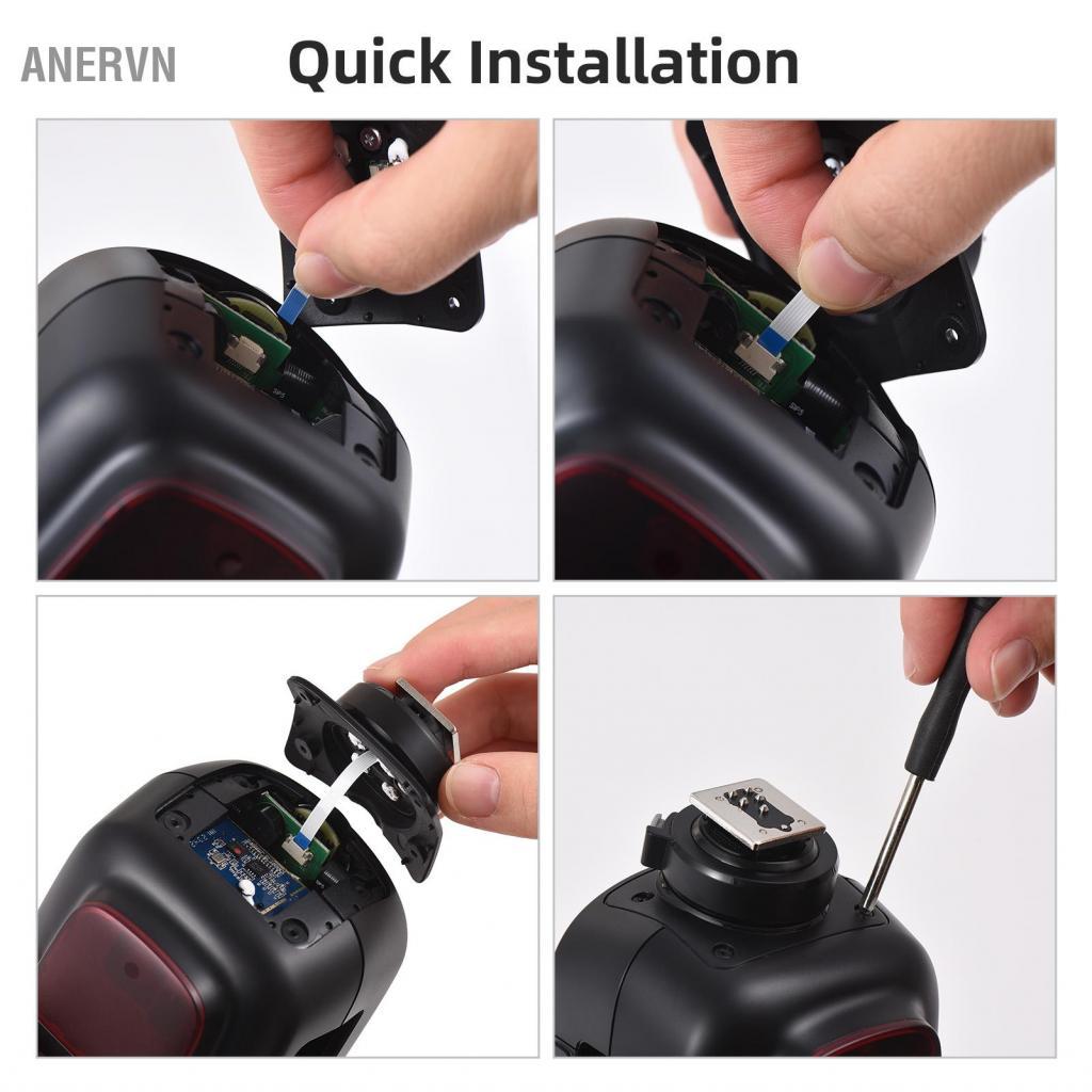Anervn Anervn Godox Hot Shoe Mount Foot Tương Thích Với V1S Đèn Flash Máy Ảnh Speedlite Sửa Chữa Các