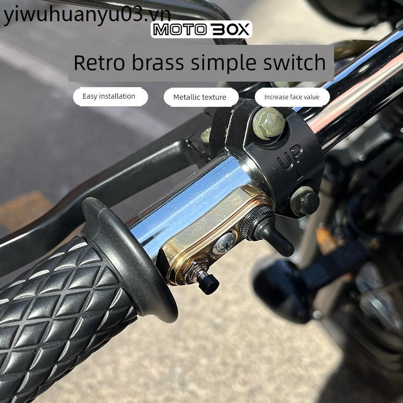 Chate Borg Naga Dayun 250 Xe Máy Sửa Đổi Retro Đơn Giản Công Tắc Bật Nút Nút Tay Cầm