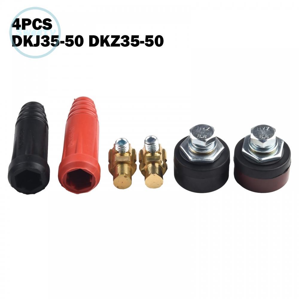 Đầu nối ổ cắm & phích cắm 4 chiếc DKJ35-50 & DKZ35-50 Phụ tùng thay thế hàn TIG