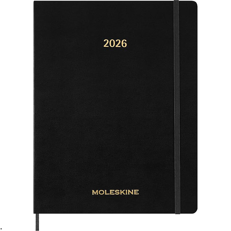 Moleskine Planner 2025, Starts in July, 12-Month Spiral Academic Diary, Large Size (13cm x 21cm), So