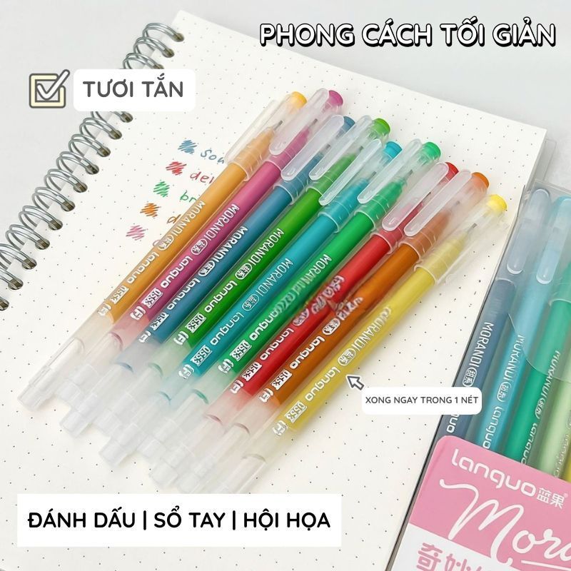 Bút Gel Morandi An Toàn Chất Lượng Cao Morandi Tinh Tế Đánh Dấu Bút Vẽ Nhiều Màu Bút Vẽ An Toàn Cho 